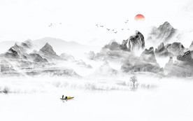 水墨山水画