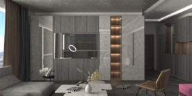 全屋定制轻奢现代板式家具客厅