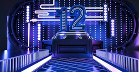 赛博朋克C4D双十二海报