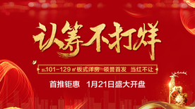 认筹 开盘 红色底纹