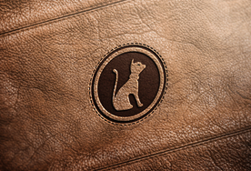 品牌logo皮革样机