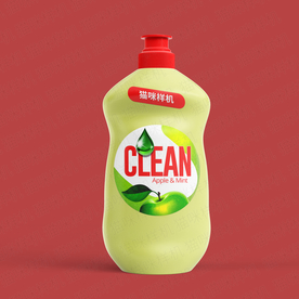 洗洁精洁厕剂商标logo样机