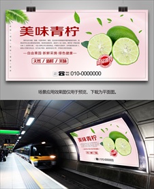 青柠灯箱易拉宝挂画展架展板单页