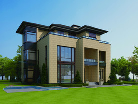 外墙砖效果图 自建房