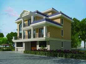 外墙砖效果图 自建房