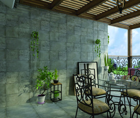 阳台 外墙砖效果图 自建房