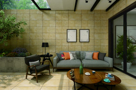 阳台 外墙砖效果图 自建房