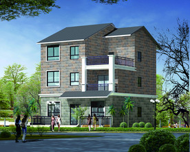 外墙砖效果图 自建房