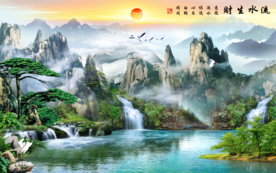 山水画 水墨山水画 意境山水画