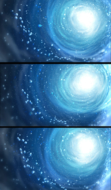 蓝色魔幻水珠无底洞视频背景