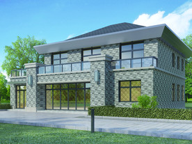 外墙砖效果图 自建房