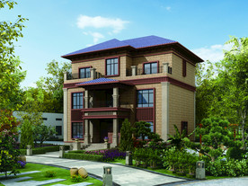 外墙砖效果图 自建房