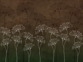 欧式复古树叶暗纹底纹个性树叶