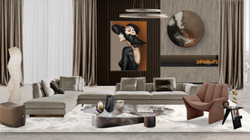 窗帘摩登场景图