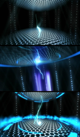 蓝色电光动态舞台背景