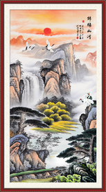 山水画水墨山水画意境山水画