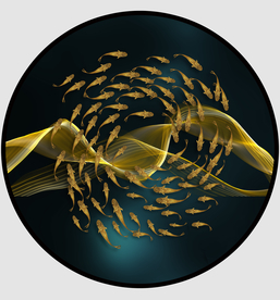 北欧现代圆形装饰画