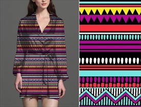 条纹民族风
