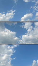 天上翻滚的白云实拍视频