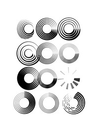 艺术卷轴边框圆形