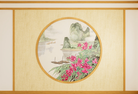 日式卧室3D墙纸背景墙