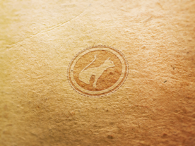 品牌logo牛皮纸样机