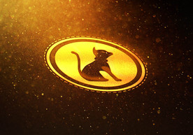 金色品牌logo样机