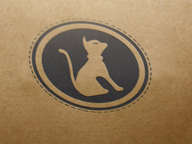 品牌logo牛皮纸样机