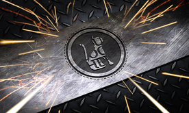 品牌logo金属火花样机