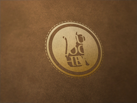 品牌logo复古牛皮纸样机