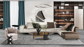 窗帘软装效果图