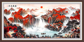 国画鸿运当头风水画