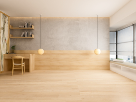 日式卧室背景墙新中式3D空景