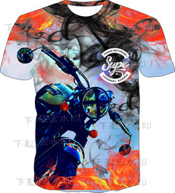 火 机动车 男装 印花