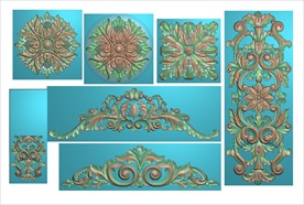 精雕图 洋花 欧式花