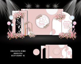 泰式粉白色婚礼