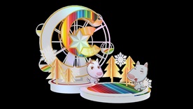 商场摩中庭活动美陈动感打卡点