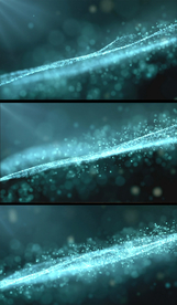 青色科技企业粒子动态背景素材