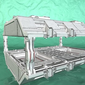 太空舱 科幻模型 建筑模型