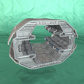 太空舱 科幻模型 建筑模型