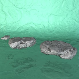 陨石模型 C4D模型 宇宙行星