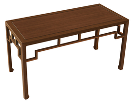 学校实木仿古四脚书法桌书桌