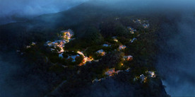 民宿山庄旅游规划  夜景效果图