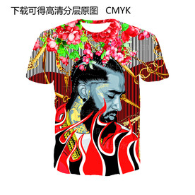 大牌男装 花卉 印花 定位