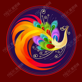 凤凰 抽象凤凰图案