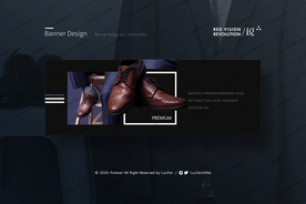 男鞋H5头图banner底图