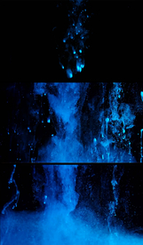 粉状元素动态落水视频