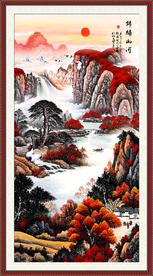 国画 新款玄关山水