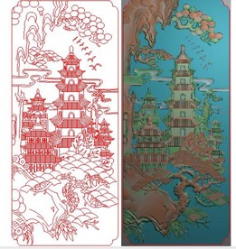 金玉满堂精雕图