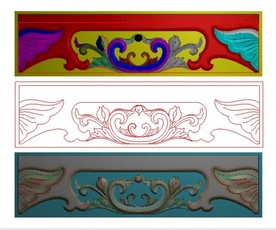 小象头沙发 精雕图